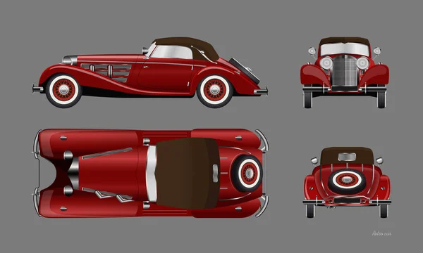 Vintage Car Blueprintストックベクター ロイヤリティフリーvintage Car Blueprintイラスト Depositphotos