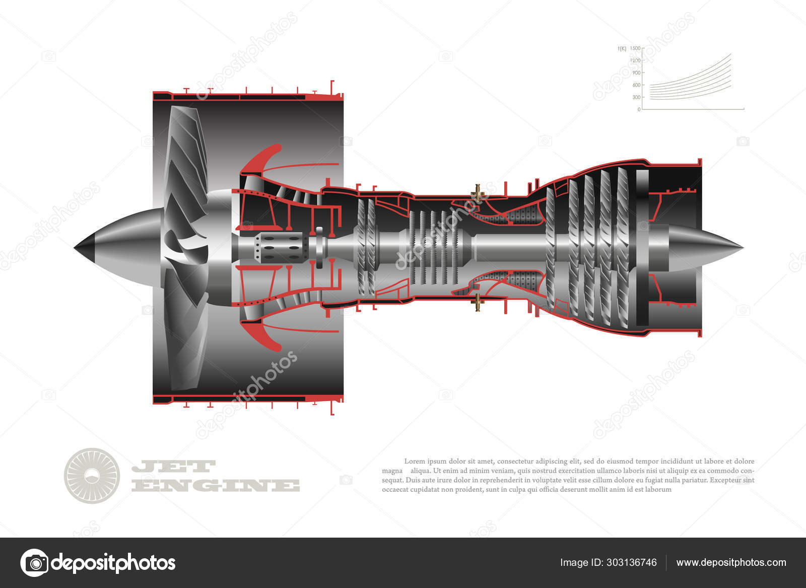 Jet Engine Cutaway View Diagram