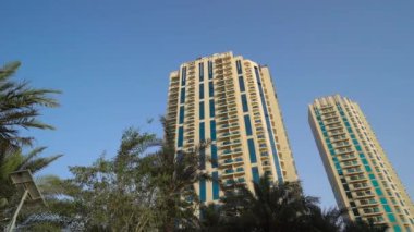 Yüksek saraylar ve hurmalıklar.