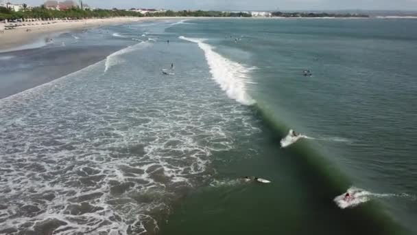Sörfçü bir dalga yakaladı. — Stok video