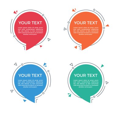 Circle Speech Bubble with Space for Text