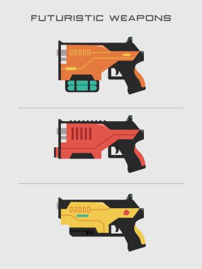 Futuristik gun vektör Illustrator