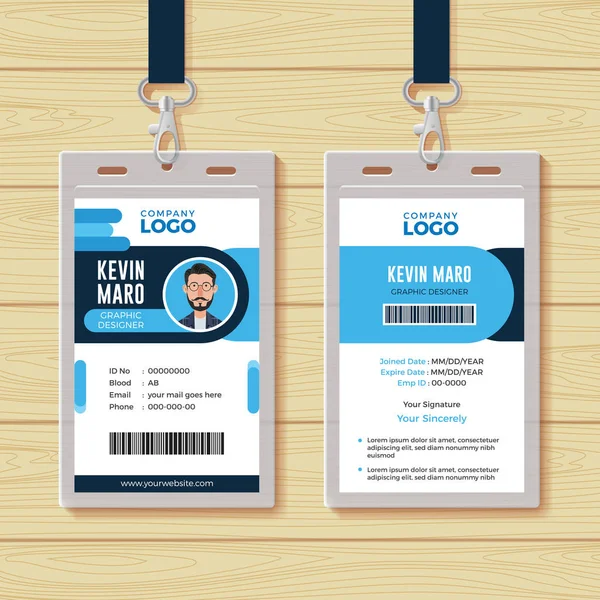 Creative Multipurpose ID Card Template — Stock Vector