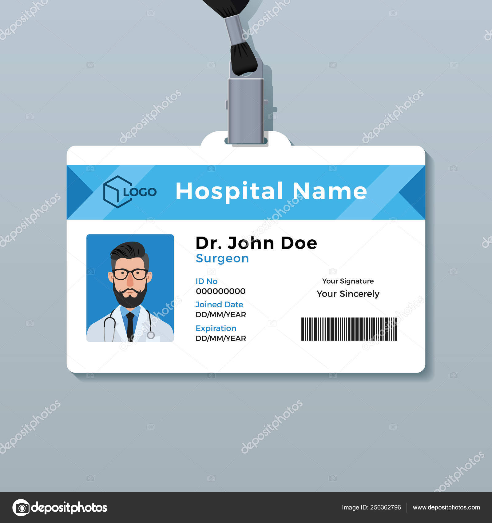 Id Card Template - Download Template Power Point 21 With Id Badge Template Word
