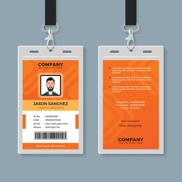 Creative Multipurpose Identity Card Template — Stock Vector