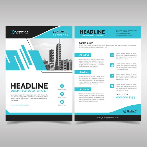 Moderne business brochure template — Stockvector