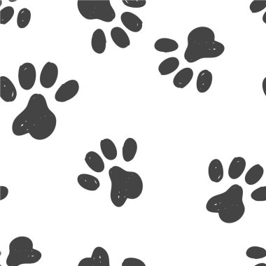 Hat sanat grafik savaş esirleri baş Dikişsiz desen, şirin hayvan ayak moda baskı, kağıt tasarım kaydırma