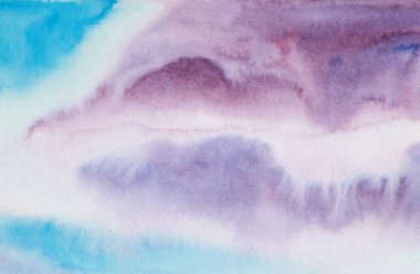 su rengi elle çizilmiş soyut arkaplan illüstrasyonu