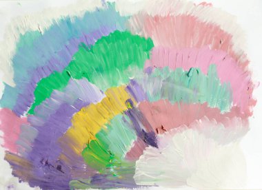 su rengi el boyası boya lekesi ile çok renkli arkaplan çizimi