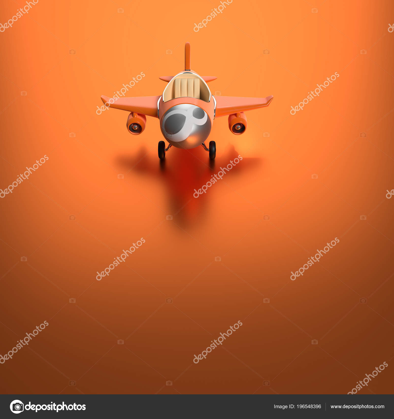 orange airplane toy