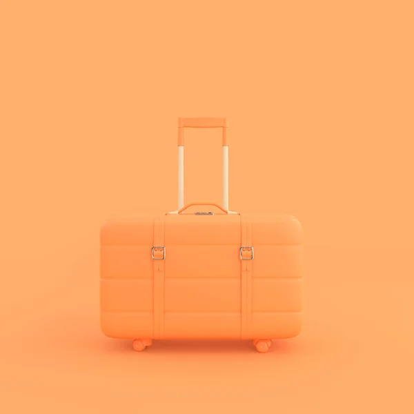 Orange suitcase minimal idea concept. — Stock Photo, Image