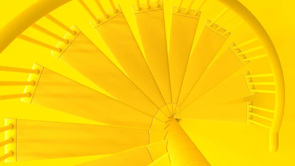 Ladders yellow color top view — Stock Photo, Image