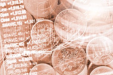 Finansal yatırım konsepti için uygun borsa veya önx ticaret grafiği ve şamdan grafiği. Ekonomik trendler iş fikri ve tüm sanat tasarımı için arka plan. Soyut finans arkaplanı.