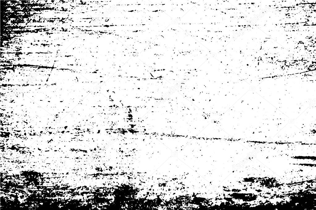 Black and white grunge urban texture vector with copy space. Abstract illustration surface dust and rough dirty wall background with empty template. Distress or dirt and grunge effect concept - vector