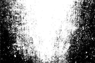 Siyah ve beyaz grunge kentsel doku vektör kopya alanı ile. Soyut illüstrasyon yüzey toz ve kaba kirli duvar arka plan boş şablon ile. Sıkıntı veya kir ve etkisi kavramı - vektör grunge