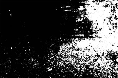 Siyah ve beyaz grunge kentsel doku vektör kopya alanı ile. Soyut illüstrasyon yüzey toz ve kaba kirli duvar arka plan boş şablon ile. Sıkıntı veya kir ve etkisi kavramı - vektör grunge