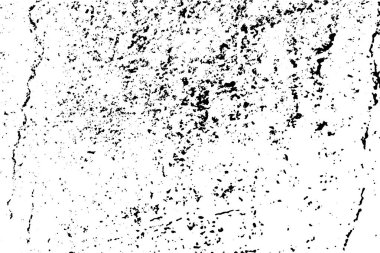 Siyah ve beyaz grunge kentsel doku vektör kopya alanı ile. Soyut illüstrasyon yüzey toz ve kaba kirli duvar arka plan boş şablon ile. Sıkıntı ve grunge etkisi kavramı. Vektör Eps10.