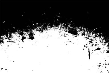 Siyah ve beyaz grunge kentsel doku vektör kopya alanı ile. Soyut illüstrasyon yüzey toz ve kaba kirli duvar arka plan boş şablon ile. Sıkıntı ve grunge etkisi kavramı. Vektör Eps10.