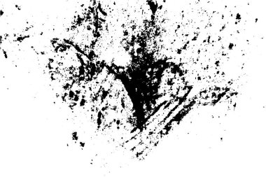 Siyah ve beyaz grunge kentsel doku vektör kopya alanı ile. Soyut illüstrasyon yüzey toz ve kaba kirli duvar arka plan boş şablon ile. Sıkıntı ve grunge etkisi kavramı. Vektör Eps10.