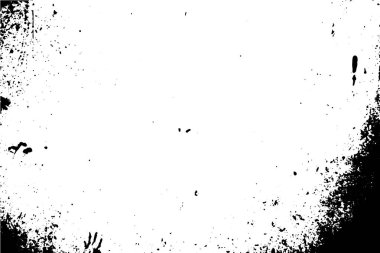 Siyah ve beyaz grunge kentsel doku vektör kopya alanı ile. Soyut illüstrasyon yüzey toz ve kaba kirli duvar arka plan boş şablon ile. Sıkıntı ve grunge etkisi kavramı. Vektör Eps10.