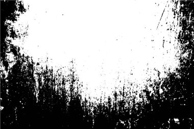 Siyah ve beyaz grunge kentsel doku vektör kopya alanı ile. Soyut illüstrasyon yüzey toz ve kaba kirli duvar arka plan boş şablon ile. Sıkıntı ve grunge etkisi kavramı. Vektör Eps10.