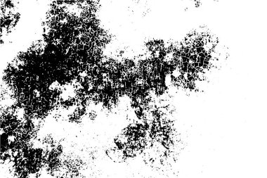 Siyah ve beyaz grunge kentsel doku vektör kopya alanı ile. Soyut illüstrasyon yüzey toz ve kaba kirli duvar arka plan boş şablon ile. Sıkıntı ve grunge etkisi kavramı. Vektör Eps10.