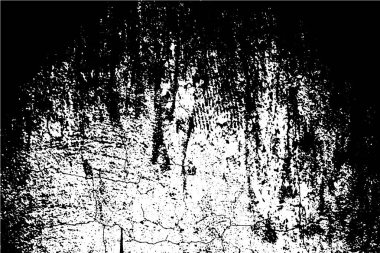 Siyah ve beyaz grunge kentsel doku vektör kopya alanı ile. Soyut illüstrasyon yüzey toz ve kaba kirli duvar arka plan boş şablon ile. Sıkıntı ve grunge etkisi kavramı. Vektör Eps10.