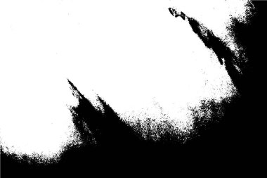Siyah ve beyaz grunge kentsel doku vektör kopya alanı ile. Soyut illüstrasyon yüzey toz ve kaba kirli duvar arka plan boş şablon ile. Sıkıntı ve grunge etkisi kavramı. Vektör Eps10.