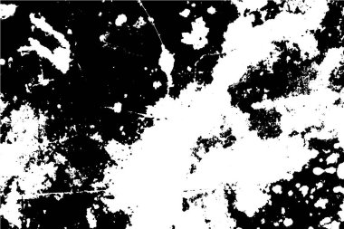 Siyah ve beyaz grunge kentsel doku vektör kopya alanı ile. Soyut illüstrasyon yüzey toz ve kaba kirli duvar arka plan boş şablon ile. Sıkıntı ve grunge etkisi kavramı. Vektör Eps10.