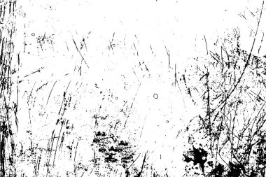 Siyah ve beyaz grunge kentsel doku vektör kopya alanı ile. Soyut illüstrasyon yüzey toz ve kaba kirli duvar arka plan boş şablon ile. Sıkıntı ve grunge etkisi kavramı. Vektör Eps10.