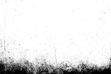 Siyah ve beyaz grunge kentsel doku vektör kopya alanı ile. Soyut illüstrasyon yüzey toz ve kaba kirli duvar arka plan boş şablon ile. Sıkıntı ve grunge etkisi kavramı. Vektör Eps10.