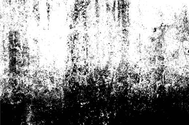 Siyah ve beyaz grunge kentsel doku vektör kopya alanı ile. Soyut illüstrasyon yüzey toz ve kaba kirli duvar arka plan boş şablon ile. Sıkıntı ve grunge etkisi kavramı. Vektör Eps10.