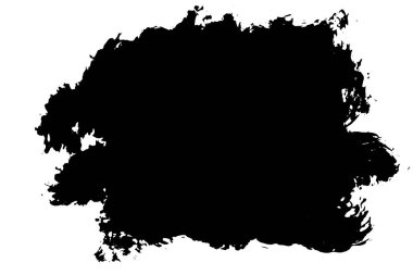 Grunge el çekilmiş boya fırça şerit. Vektör siyah mürekkep fırça darbesi. Arka plan yüksek detay boya. Kirli tasarım öğesi, kutu, çerçeve metin için. Eğri veya modern doku şekli. Çizimde kuru kenarlık