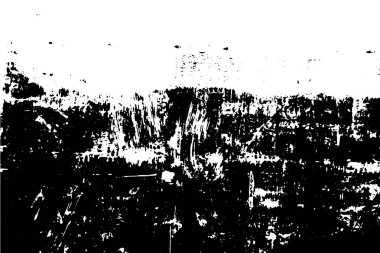 Siyah ve beyaz grunge kentsel doku vektör kopya alanı ile. Soyut illüstrasyon yüzey toz ve kaba kirli duvar arka plan boş şablon ile. Sıkıntı ve grunge etkisi kavramı. Vektör Eps10.