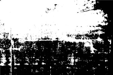 Siyah ve beyaz grunge kentsel doku vektör kopya alanı ile. Soyut illüstrasyon yüzey toz ve kaba kirli duvar arka plan boş şablon ile. Sıkıntı ve grunge etkisi kavramı. Vektör Eps10.