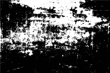 Siyah ve beyaz grunge kentsel doku vektör kopya alanı ile. Soyut illüstrasyon yüzey toz ve kaba kirli duvar arka plan boş şablon ile. Sıkıntı ve grunge etkisi kavramı. Vektör Eps10.