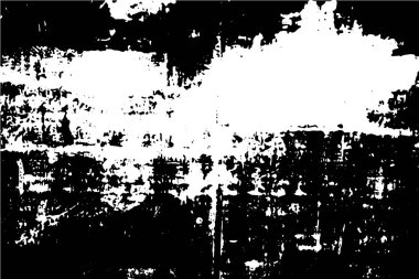 Siyah ve beyaz grunge kentsel doku vektör kopya alanı ile. Soyut illüstrasyon yüzey toz ve kaba kirli duvar arka plan boş şablon ile. Sıkıntı ve grunge etkisi kavramı. Vektör Eps10.