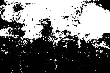 Siyah ve beyaz grunge kentsel doku vektör kopya alanı ile. Soyut illüstrasyon yüzey toz ve kaba kirli duvar arka plan boş şablon ile. Sıkıntı ve grunge etkisi kavramı. Vektör Eps10.