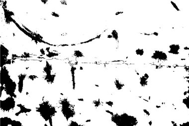 Siyah ve beyaz grunge kentsel doku vektör kopya alanı ile. Soyut illüstrasyon yüzey toz ve kaba kirli duvar arka plan boş şablon ile. Sıkıntı ve grunge etkisi kavramı. Vektör Eps10.