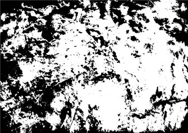Siyah ve beyaz grunge kentsel doku vektör kopya alanı ile. Soyut illüstrasyon yüzey toz ve kaba kirli duvar arka plan boş şablon ile. Sıkıntı ve grunge etkisi kavramı. Vektör Eps10.