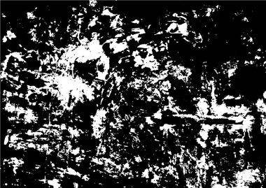 Siyah ve beyaz grunge kentsel doku vektör kopya alanı ile. Soyut illüstrasyon yüzey toz ve kaba kirli duvar arka plan boş şablon ile. Sıkıntı ve grunge etkisi kavramı. Vektör Eps10.