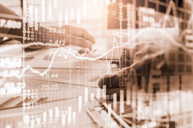 Borsa veya grafik ve şamdan grafiği uygun ticaret forex