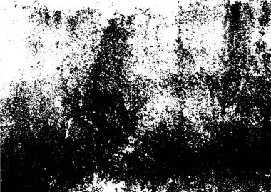 Siyah ve beyaz grunge kentsel doku vektör kopya alanı ile. Soyut illüstrasyon yüzey toz ve kaba kirli duvar arka plan boş şablon ile. Sıkıntı ve grunge etkisi kavramı. Vektör Eps10.