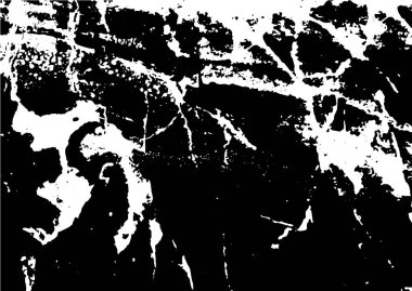 Siyah ve beyaz grunge kentsel doku vektör kopya alanı ile. Soyut illüstrasyon yüzey toz ve kaba kirli duvar arka plan boş şablon ile. Sıkıntı ve grunge etkisi kavramı. Vektör Eps10.