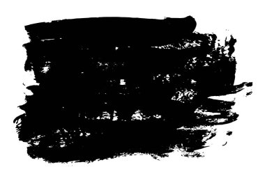 Grunge el çekilmiş boya fırça şerit. Vektör siyah mürekkep fırça darbesi. Arka plan yüksek detay boya. Kirli tasarım öğesi, kutu, çerçeve metin için. Eğri veya modern doku şekli. Çizimde kuru kenarlık