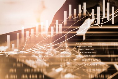 Borsa veya grafik ve şamdan grafiği uygun ticaret forex