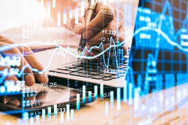 Borsa veya grafik ve şamdan grafiği uygun ticaret forex