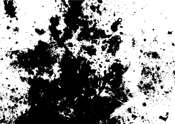 Black White Grunge Distress Overlay Texture Abstract Surface Dust Rough — Stock Vector