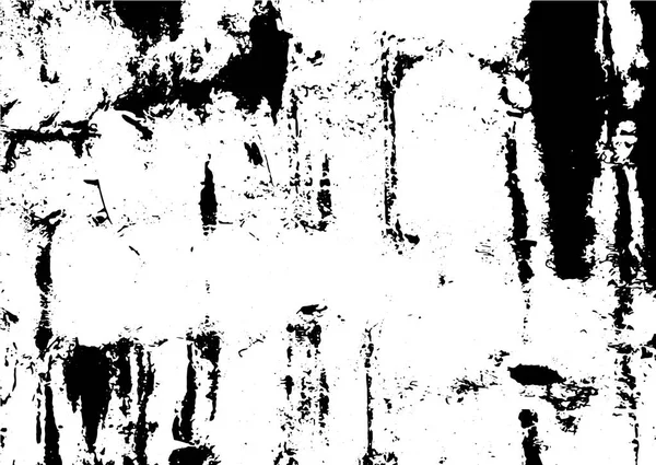 Schwarz Weißer Grunge Distress Overlay Textur Abstrakte Oberflächenstaub Und Grobe — Stockvektor