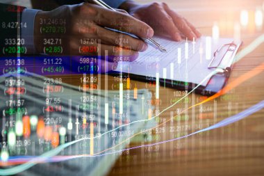 Borsa veya grafik ve şamdan grafiği uygun ticaret forex